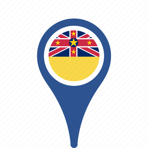Country, county, flag, map, national, niue, pin icon - Download on Iconfinder