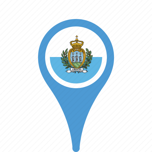 Country, county, flag, map, marino, national, pin icon - Download on Iconfinder