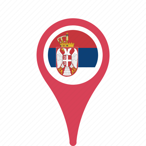 Country, county, flag, map, national, pin, serbia icon - Download on Iconfinder