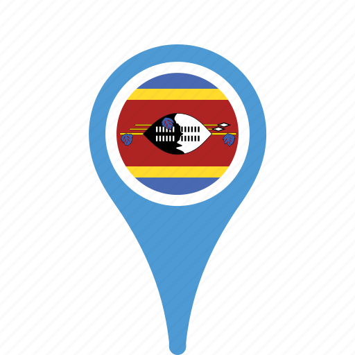 Country, county, flag, map, national, pin, swaziland icon - Download on Iconfinder