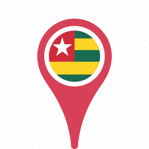 Country, county, flag, map, national, pin, togo icon - Download on Iconfinder