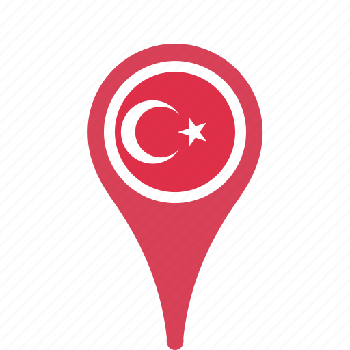 Country, county, flag, map, national, pin, turkey icon - Download on Iconfinder