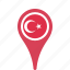 country, county, flag, map, national, pin, turkey 
