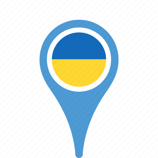 Country, county, flag, map, national, pin, ukraine icon - Download on Iconfinder