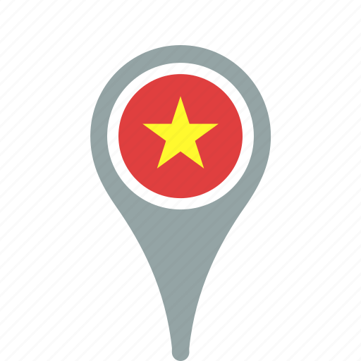 Country, county, flag, map, national, pin, vietnam icon - Download on Iconfinder