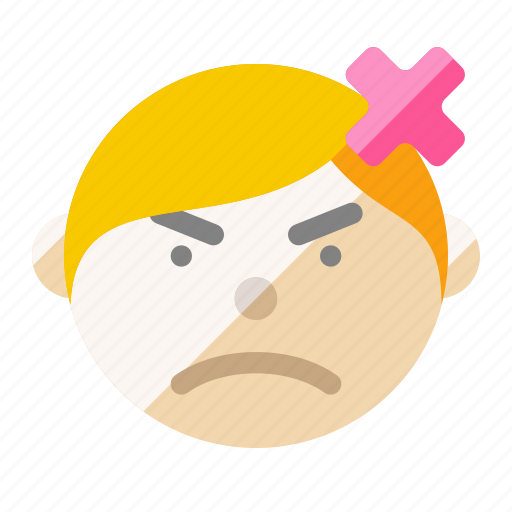 Boy, face, angry, anger, rage, fury icon - Download on Iconfinder