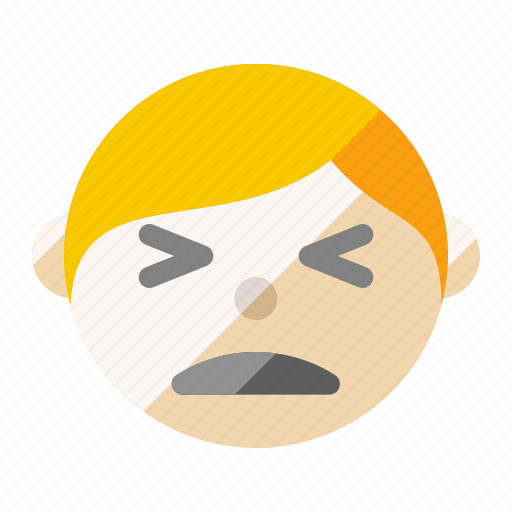 Boy, face, hurt, feeling, expression, emoji icon - Download on Iconfinder