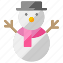 snowman, snow, cold, winter, season, holiday, christmas