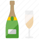 champagne bottle, champagne, alcohol, drink, beverage