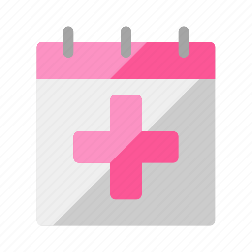 Calendar, red cross, world health day, medic, medical, health, healthcare icon - Download on Iconfinder