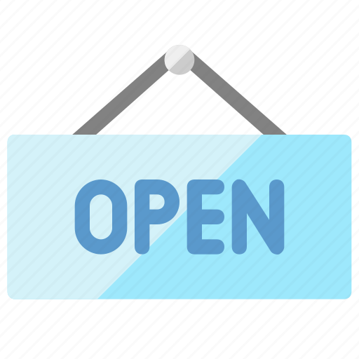 Open, shopping, open board, trading, open sign icon - Download on Iconfinder