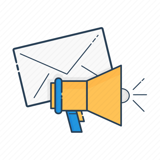 Email, loud, marketing, newsletter, seo, shout out, speaker icon - Download on Iconfinder