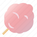 cotton, candy, cotton candy, candy-floss, tasty, flavor