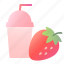 milkshake, strawberry, fruit, drink, taste 