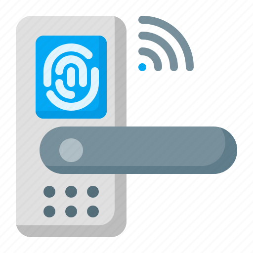 Door, finger print, smart home icon - Download on Iconfinder