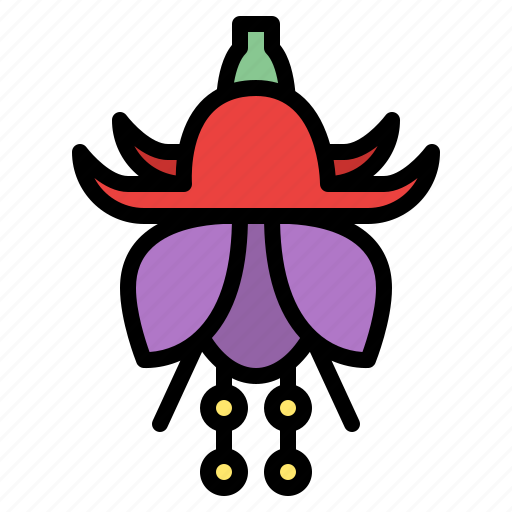 Fuchsia, flower, blossom, floral, nature icon - Download on Iconfinder