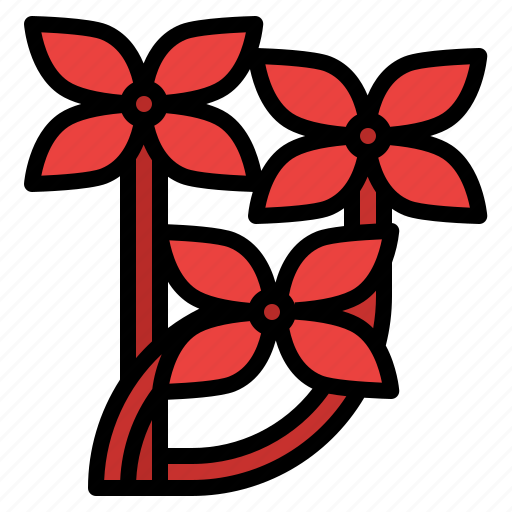 Ixora, flower, blossom, floral, nature icon - Download on Iconfinder
