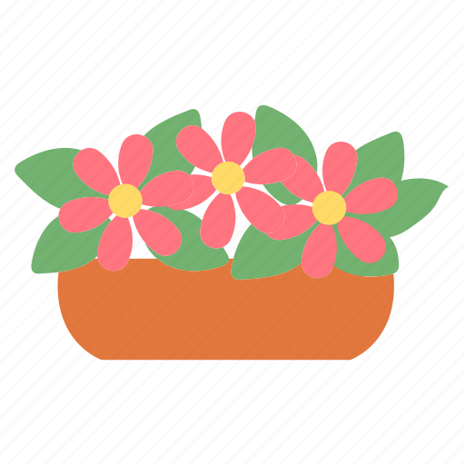 Flower, pot, rose, plant icon - Download on Iconfinder