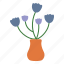flower, pot, plant, floral 