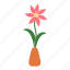 flower, pot, plant, rose 