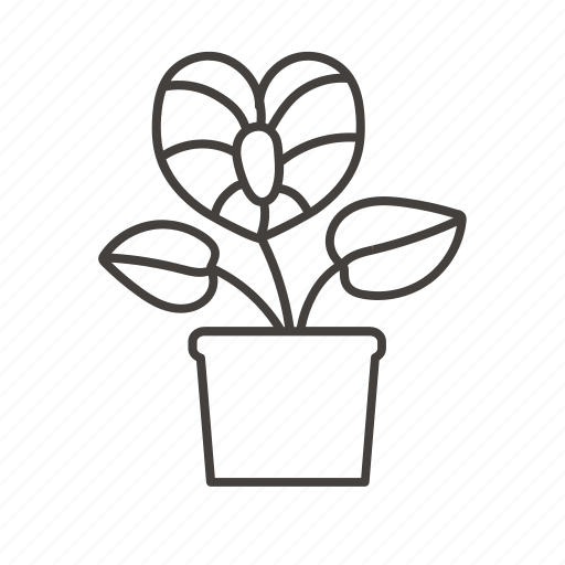 Flower, pot, plant, nature icon - Download on Iconfinder