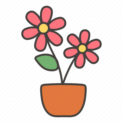 Flower, rose, flower pot, plant icon - Download on Iconfinder
