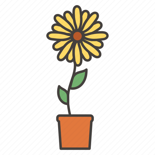Sun flower, flower, nature, gardening icon - Download on Iconfinder