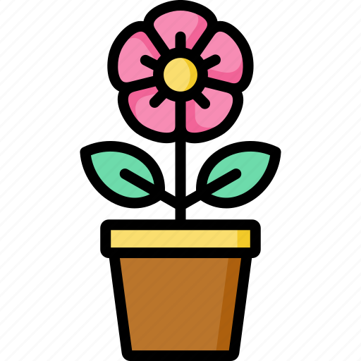 Flower, shop, plant, pot, decoration, nature icon - Download on Iconfinder