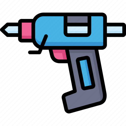 Glue, gun, stationery, gift wrapping, tool icon - Download on Iconfinder