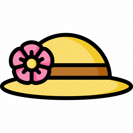 Flower, hat, cap, clothing, fashion, spring, summer icon - Download on Iconfinder