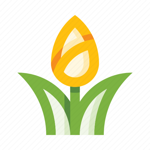 Nature, flower, tulip, bud, leaves, plant icon - Download on Iconfinder