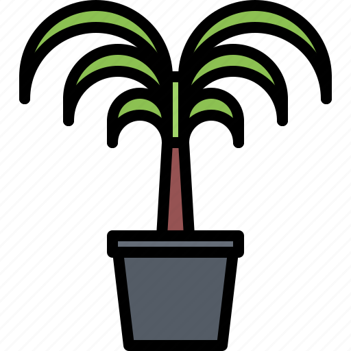 Palm, tree, pot, garden, flora, shop, nature icon - Download on Iconfinder