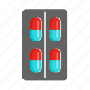 blue, capsule, care, cure, medical, pill, red