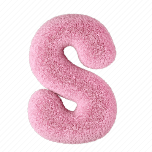 Lowercase, letter s, s, fluffy, 3d, alphabet, font icon - Download on Iconfinder