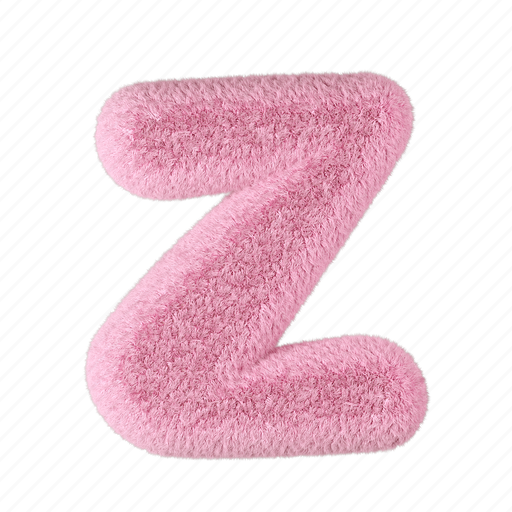 Lowercase, letter z, z, fluffy, 3d, alphabet, font icon - Download on Iconfinder