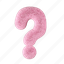 ?, question mark, question, confusion, punctuation mark, fluffy, 3d 