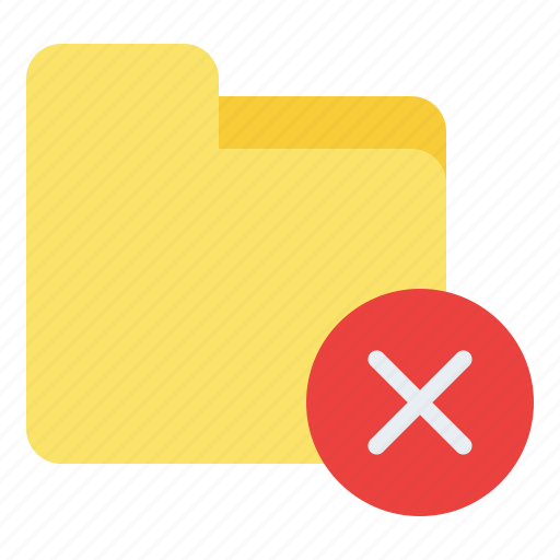 Cancel, error, folder icon - Download on Iconfinder