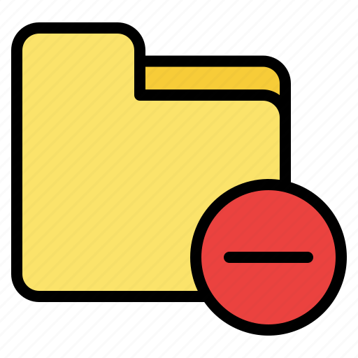 Data, delete, document, folder icon - Download on Iconfinder