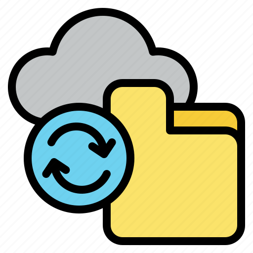 Cloud, document, file, folder, sync icon - Download on Iconfinder