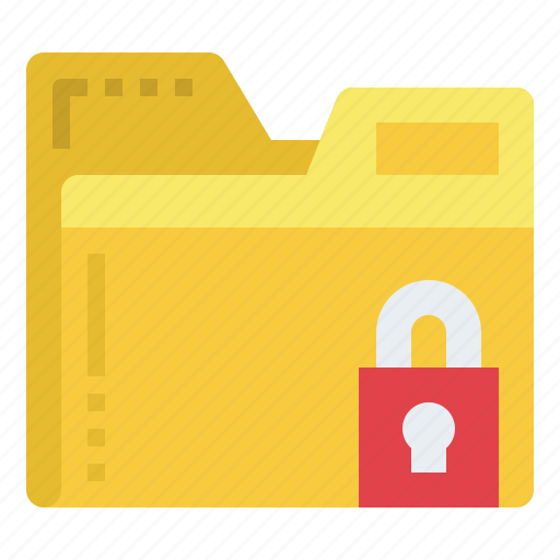 Padlock, lock, secure, folder, file, document, archive icon - Download on Iconfinder