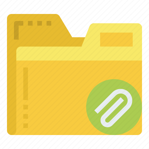 Clip, attachment, folder, file, document, archive icon - Download on Iconfinder