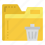 trash, delete, folder, file, document, archive 