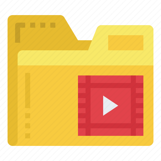 Video, movie, audio, folder, file, document, archive icon - Download on Iconfinder