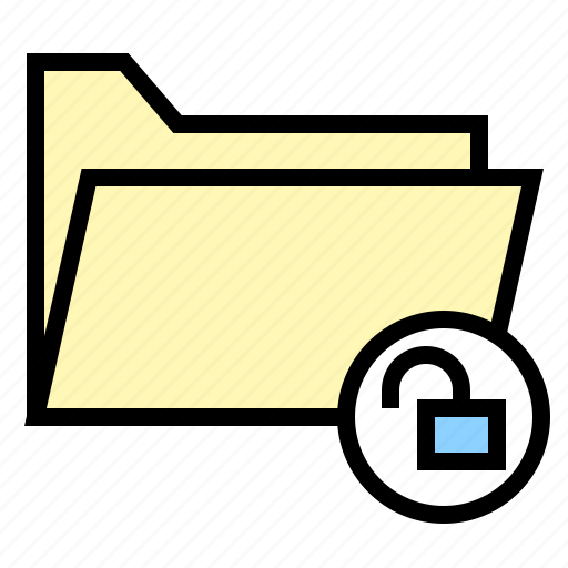 Document, file, folder, ui, unlock icon - Download on Iconfinder