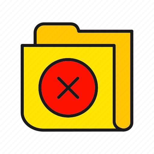 Category, delete, foldercross icon - Download on Iconfinder
