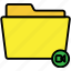 yellow, rec, folder, files, archive, interface, ui 