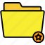 yellow, star, folder, ui, interfcae, archive, files 
