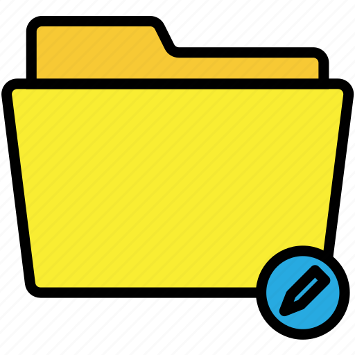 Black, yellow, text, folder, archive, interface, files icon - Download on Iconfinder