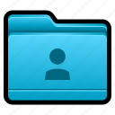 folder, user, account, profile
