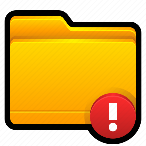 Folder, vulnerable, alert, exploit icon - Download on Iconfinder